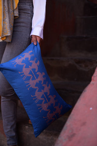 Graami Cushion Cover in Blue
